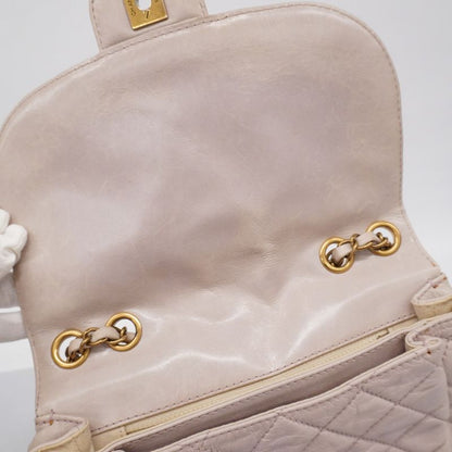 Chanel Shoulder Bag Matelasse Leather Light Pink Gold Hardware Women