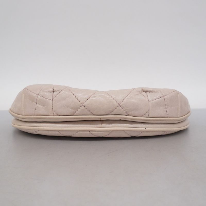 Chanel Shoulder Bag Matelasse Leather Light Pink Gold Hardware Women