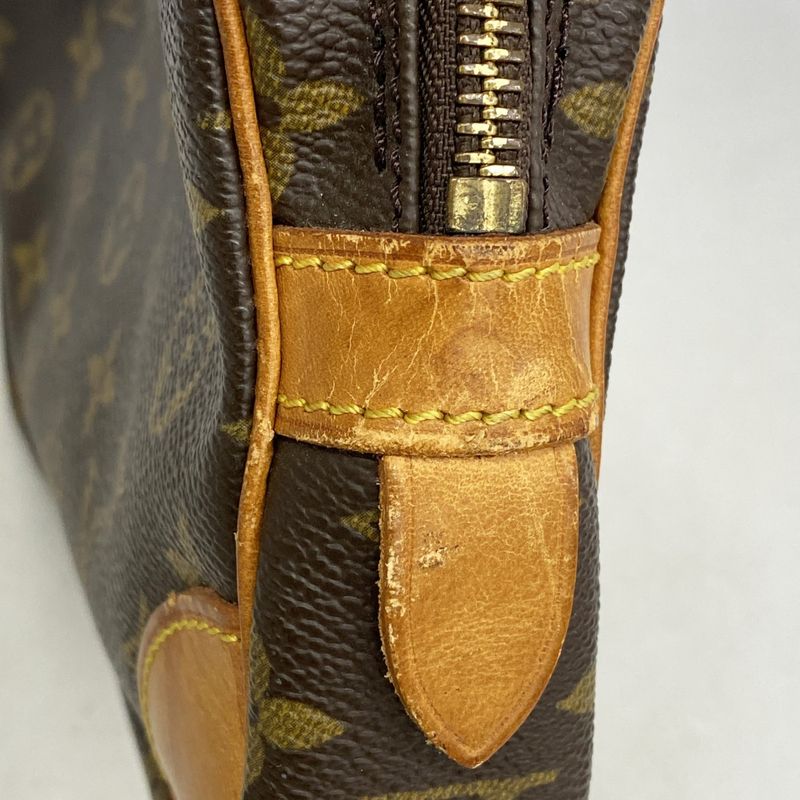 Louis Vuitton Clutch Bag Monogram Marly Dragonne PM M51827 Brown Men's