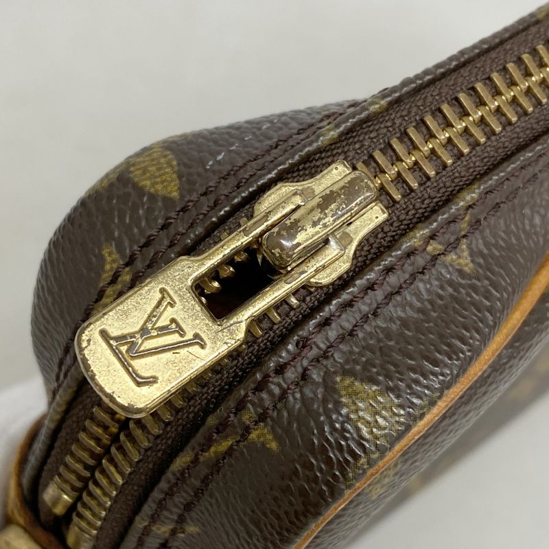 Louis Vuitton Clutch Bag Monogram Marly Dragonne PM M51827 Brown Men's