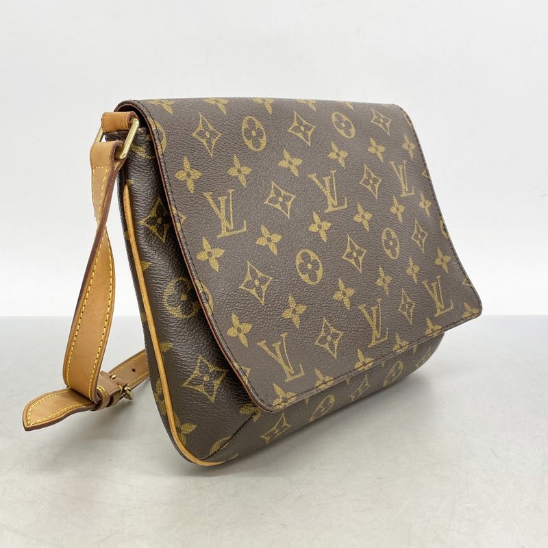 Louis Vuitton Shoulder Bag Monogram Musette Tango Short Strap M51257 Brown