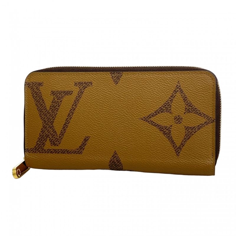 Louis Vuitton Long Wallet Monogram Giant Reverse Zippy Wallet M69353 Brown
