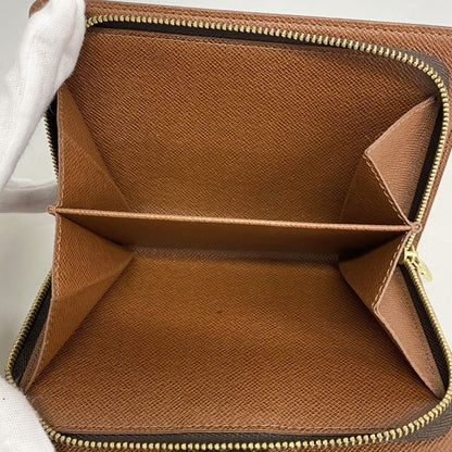Louis Vuitton Wallet Monogram Porte Papier Zip M61207 Brown Ladies