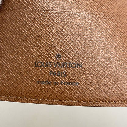 Louis Vuitton Wallet Monogram Porte Papier Zip M61207 Brown Ladies
