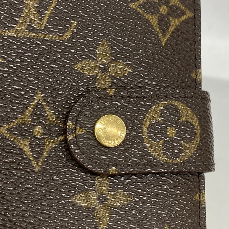 Louis Vuitton Wallet Monogram Porte Papier Zip M61207 Brown Ladies