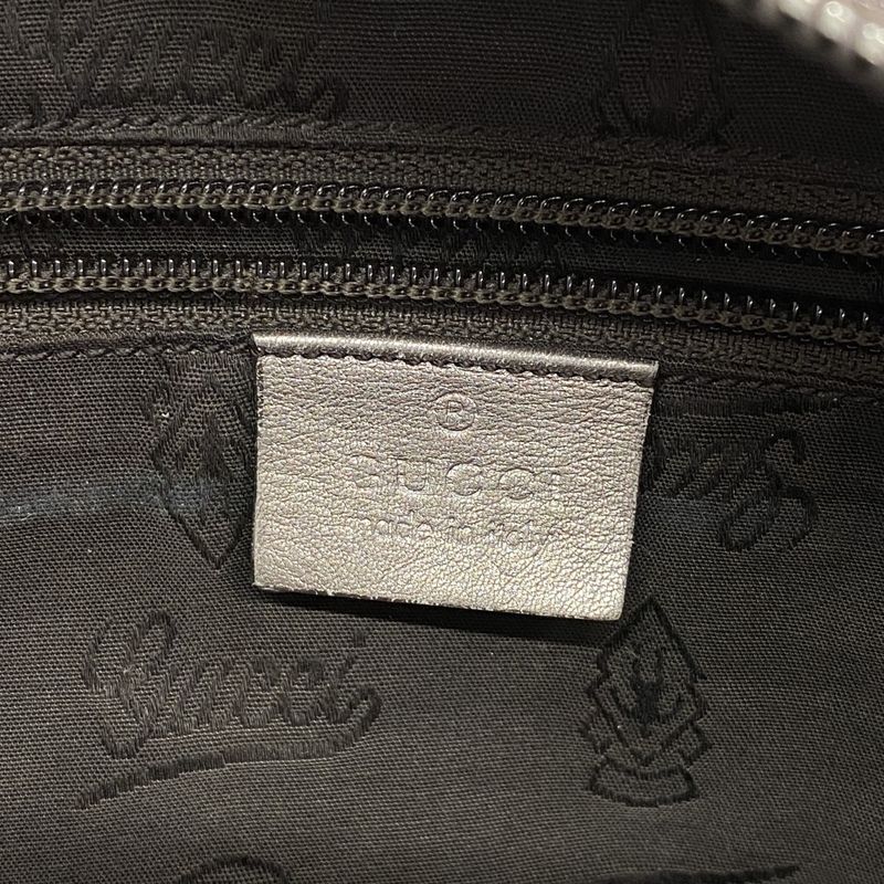 Gucci Tote Bag GG Imprime 211138 PVC Pink Silver Hardware Women