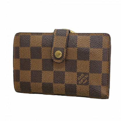 Louis Vuitton Wallet Damier Porte Monnaie Viennois N61664 Ebène Ladies