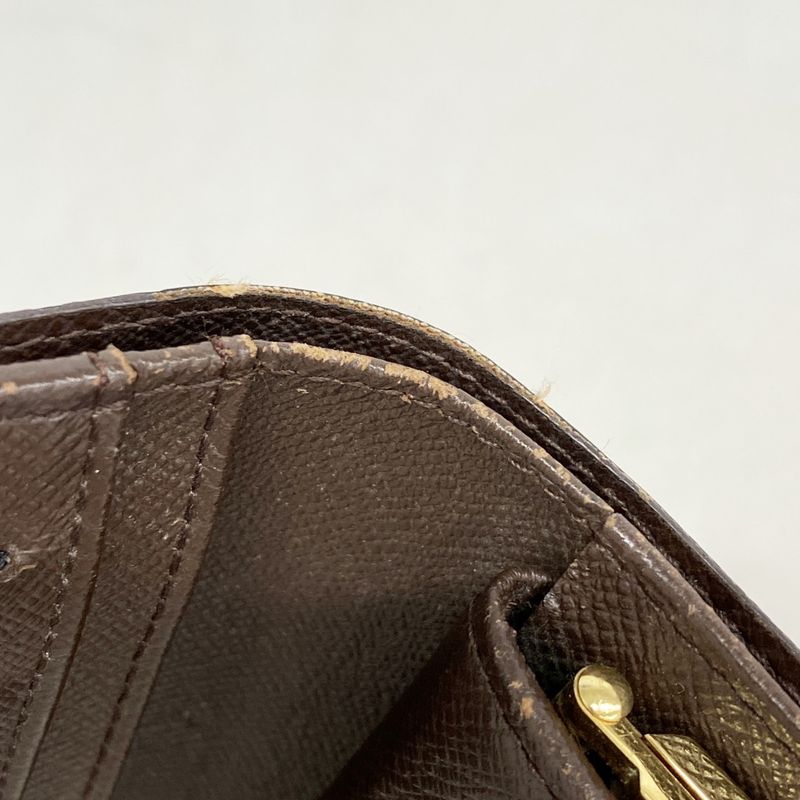 Louis Vuitton Wallet Damier Porte Monnaie Viennois N61664 Ebène Ladies