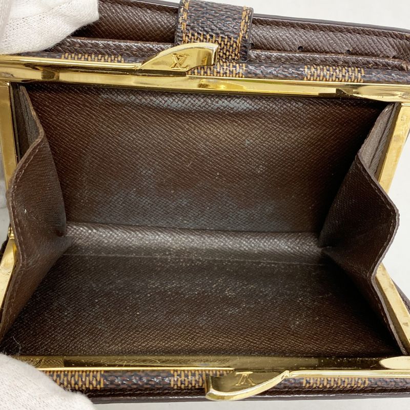 Louis Vuitton Wallet Damier Porte Monnaie Viennois N61664 Ebène Ladies