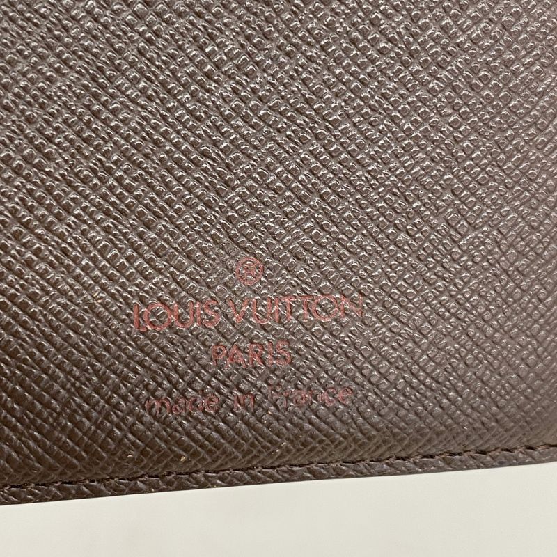 Louis Vuitton Wallet Damier Porte Monnaie Viennois N61664 Ebène Ladies