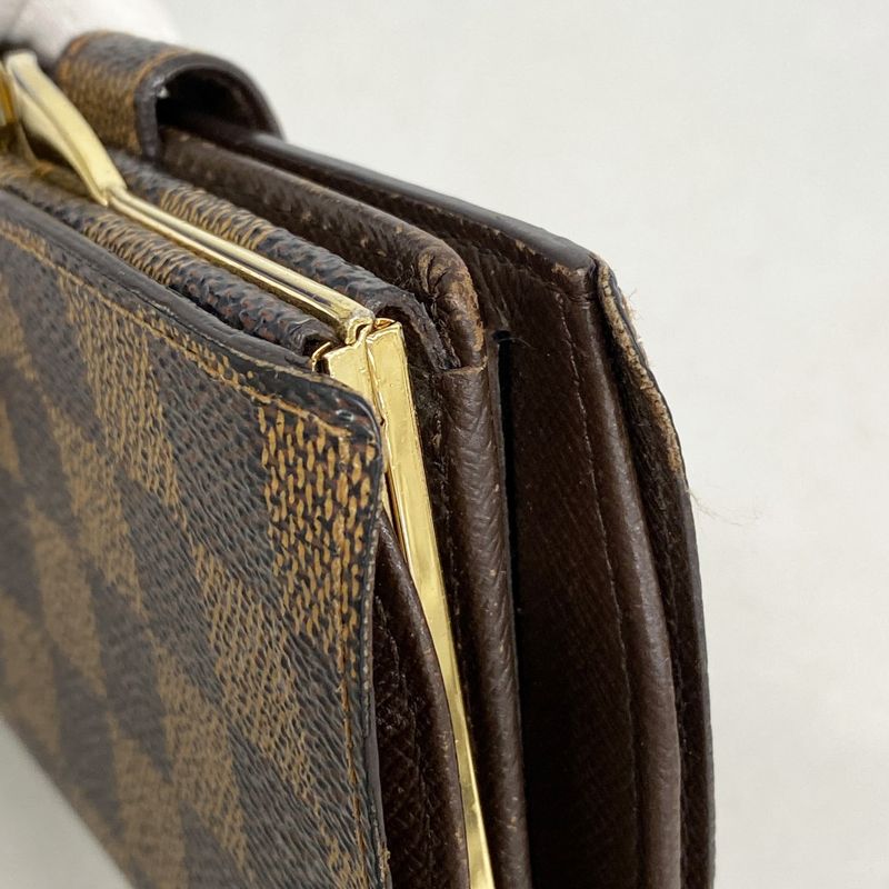 Louis Vuitton Wallet Damier Porte Monnaie Viennois N61664 Ebène Ladies