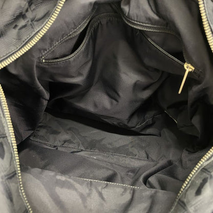 Chanel Tote New Travel Nylon Black Chien Pan Gold Hardware Women's