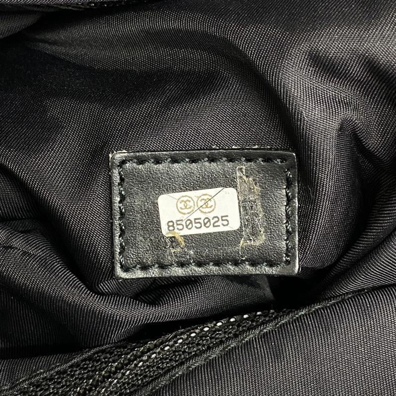 Chanel Tote New Travel Nylon Black Chien Pan Gold Hardware Women's