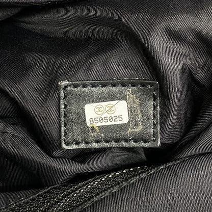 Chanel Tote New Travel Nylon Black Chien Pan Gold Hardware Women's