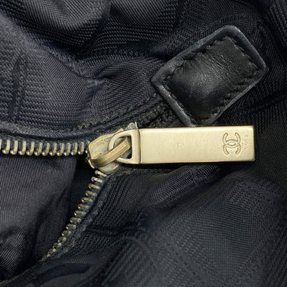 Chanel Tote New Travel Nylon Black Chien Pan Gold Hardware Women's