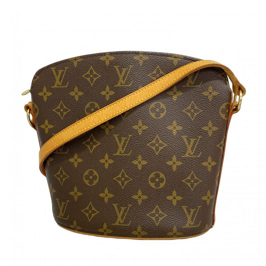 Louis Vuitton Shoulder Bag Monogram Drouot M51290 Brown Ladies