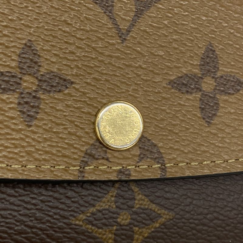 Louis Vuitton Long Wallet Monogram Reverse Portefeuille Emily M82157 Brown