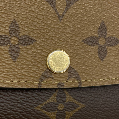 Louis Vuitton Long Wallet Monogram Reverse Portefeuille Emily M82157 Brown