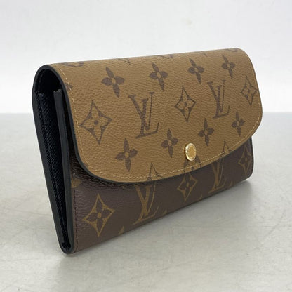 Louis Vuitton Long Wallet Monogram Reverse Portefeuille Emily M82157 Brown