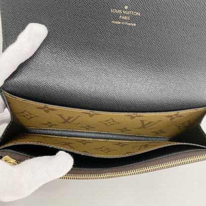 Louis Vuitton Long Wallet Monogram Reverse Portefeuille Emily M82157 Brown