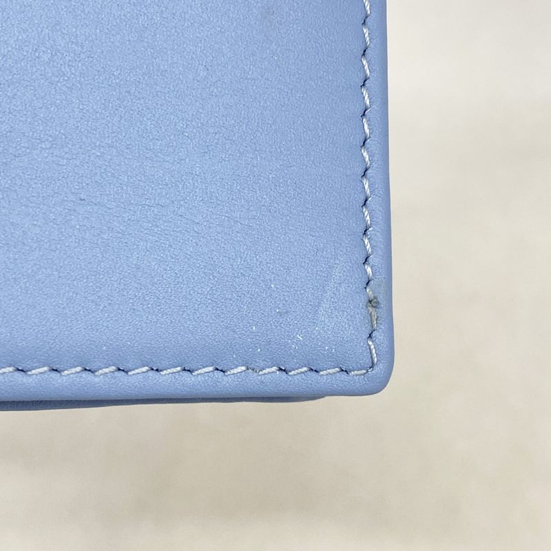 Gucci Wallet GG Supreme Abby 320692 PVC Blue Chien Pan Gold Hardware Women