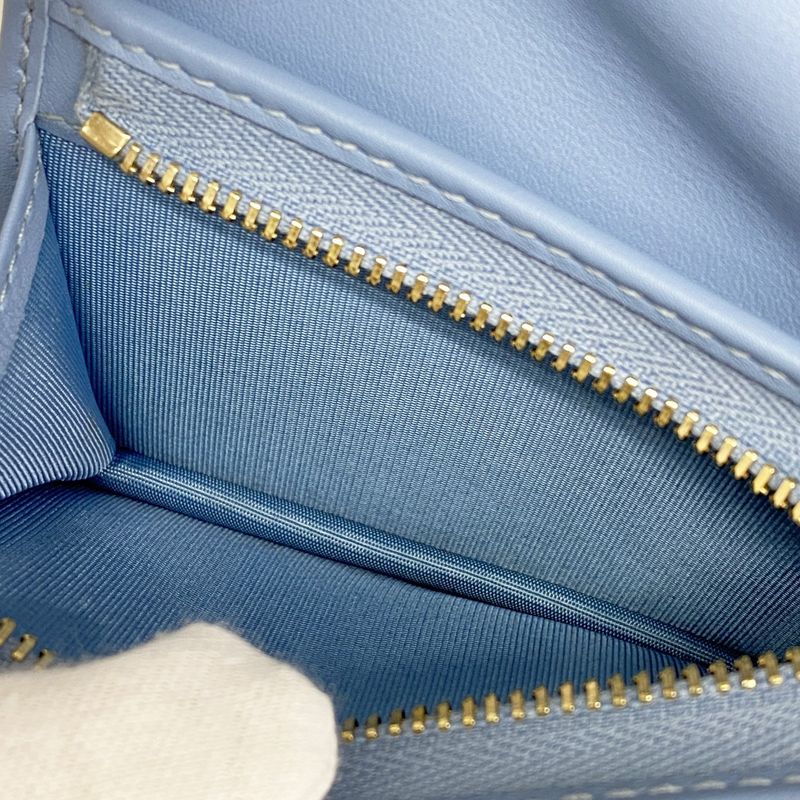 Gucci Wallet GG Supreme Abby 320692 PVC Blue Chien Pan Gold Hardware Women