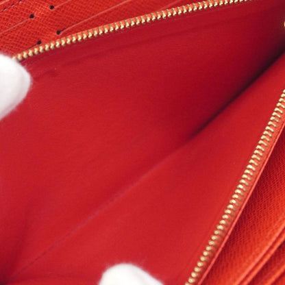 Louis Vuitton Long Wallet Monogram Zippy Wallet M41896 Brown Coquelicot Ladies