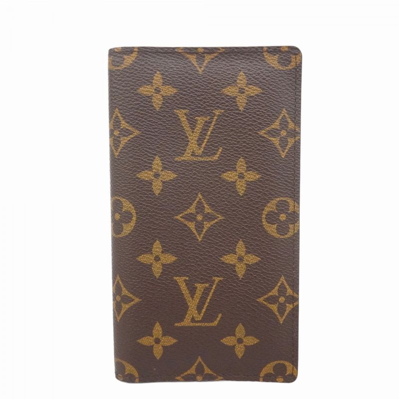 Louis Vuitton Notebook Cabas Monogram Agenda Poche M56340 Brown Men Women Unisex