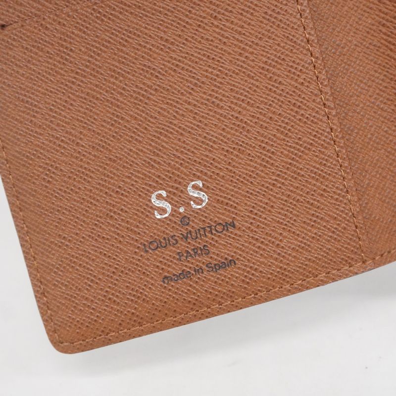 Louis Vuitton Notebook Cabas Monogram Agenda Poche M56340 Brown Men Women Unisex