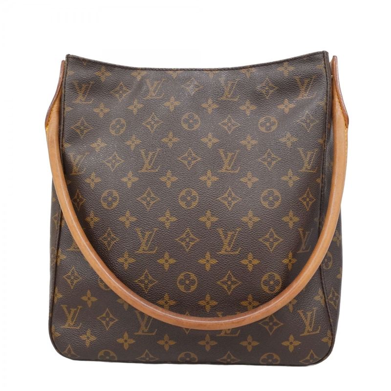 Louis Vuitton Shoulder Bag Monogram Looping GM M51145 Brown Ladies