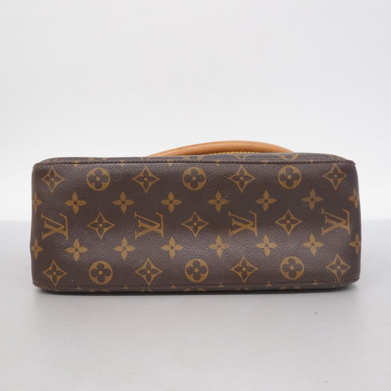 Louis Vuitton Shoulder Bag Monogram Looping GM M51145 Brown Ladies