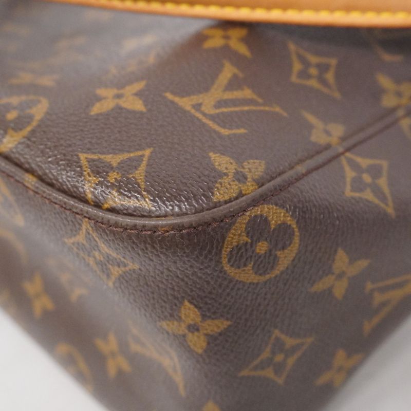 Louis Vuitton Shoulder Bag Monogram Looping GM M51145 Brown Ladies