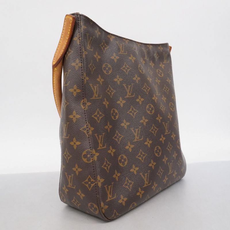 Louis Vuitton Shoulder Bag Monogram Looping GM M51145 Brown Ladies