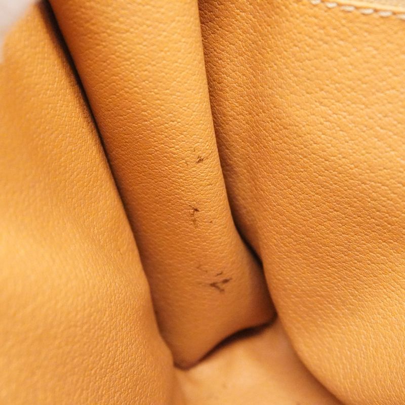 Celine Clutch Bag Macadam PVC Beige Light Brown Gold Hardware Men Women Unisex