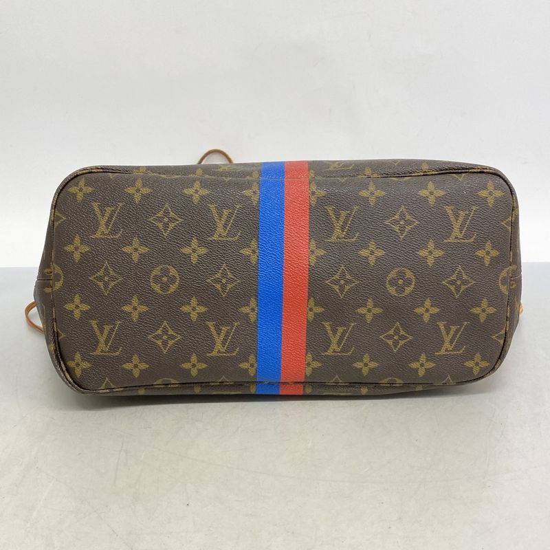 Louis Vuitton Tote Bag Monogram My LV Heritage Neverfull MM Brown Blue Red