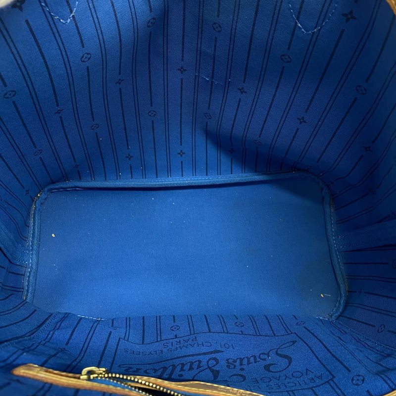 Louis Vuitton Tote Bag Monogram My LV Heritage Neverfull MM Brown Blue Red