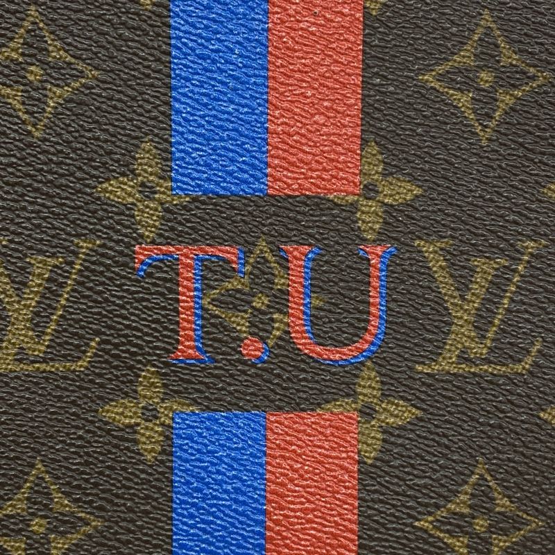 Louis Vuitton Tote Bag Monogram My LV Heritage Neverfull MM Brown Blue Red