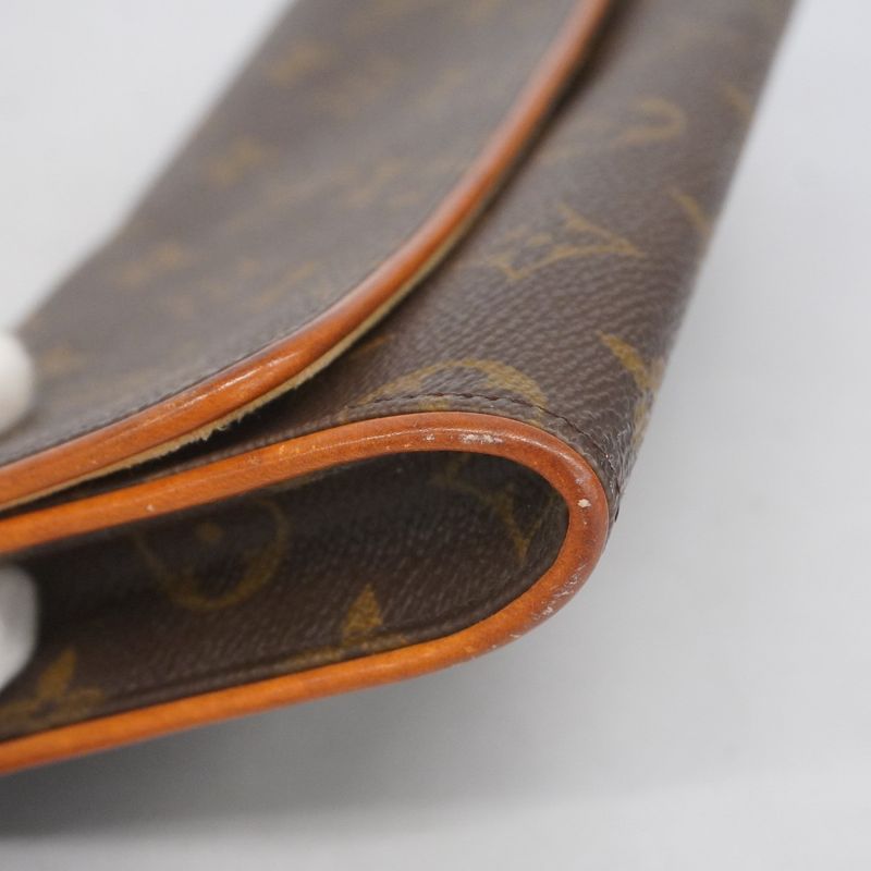 Louis Vuitton Shoulder Bag Monogram Pochette Twin GM M51852 Brown Ladies