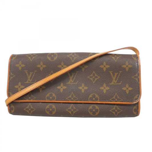 Louis Vuitton Shoulder Bag Monogram Pochette Twin GM M51852 Brown Ladies