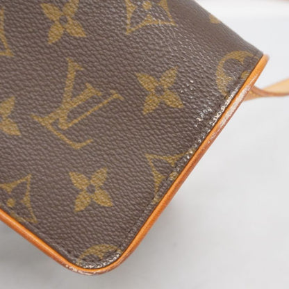 Louis Vuitton Shoulder Bag Monogram Pochette Twin GM M51852 Brown Ladies