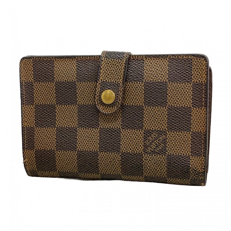 Louis Vuitton Wallet Damier Porte Monnaie Viennois N61664 Ebène Ladies