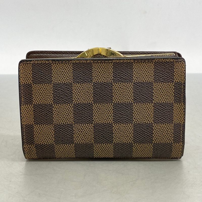 Louis Vuitton Wallet Damier Porte Monnaie Viennois N61664 Ebène Ladies