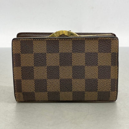Louis Vuitton Wallet Damier Porte Monnaie Viennois N61664 Ebène Ladies