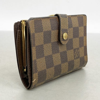 Louis Vuitton Wallet Damier Porte Monnaie Viennois N61664 Ebène Ladies