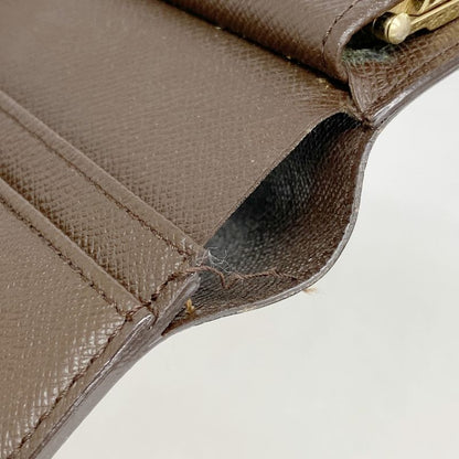 Louis Vuitton Wallet Damier Porte Monnaie Viennois N61664 Ebène Ladies