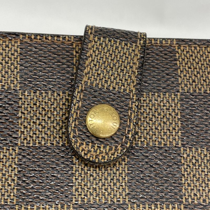 Louis Vuitton Wallet Damier Porte Monnaie Viennois N61664 Ebène Ladies