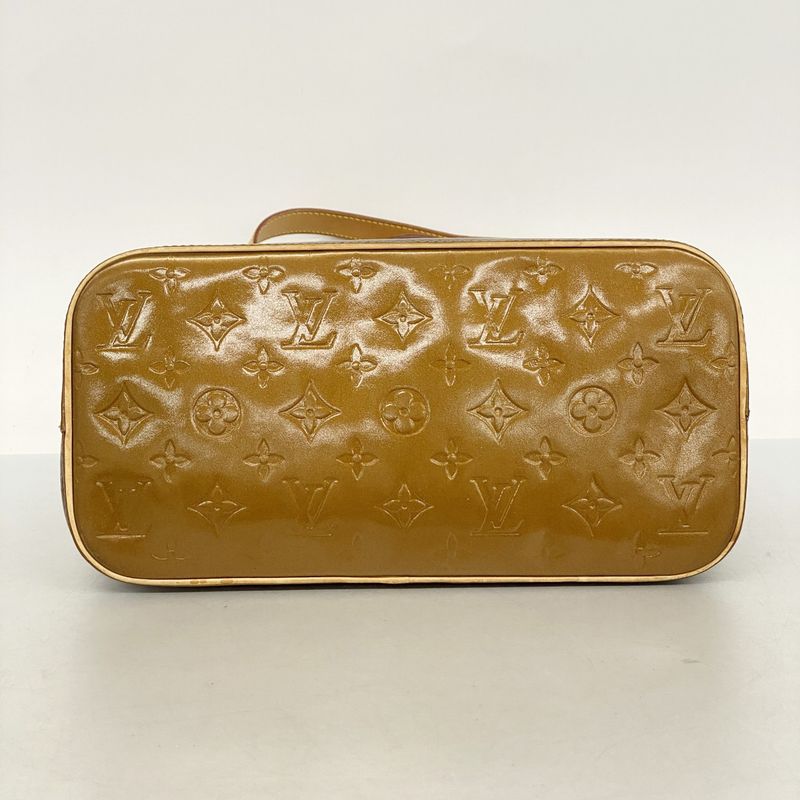 Louis Vuitton Tote Bag Vernis Houston M91122 Bronze Women's