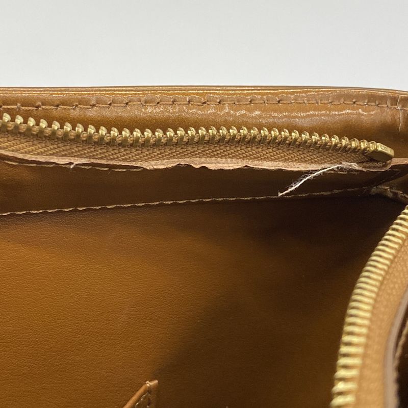 Louis Vuitton Tote Bag Vernis Houston M91122 Bronze Women's