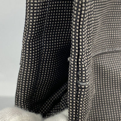 Hermes Tote Bag Her Line MM Canvas Gray Silver Hardware Men Women Unisex