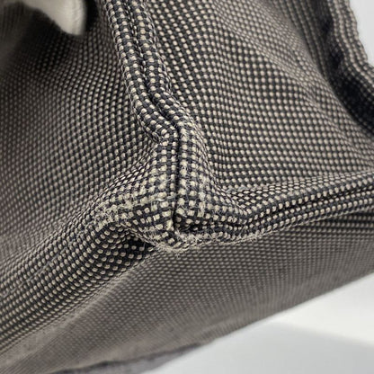 Hermes Tote Bag Her Line MM Canvas Gray Silver Hardware Men Women Unisex